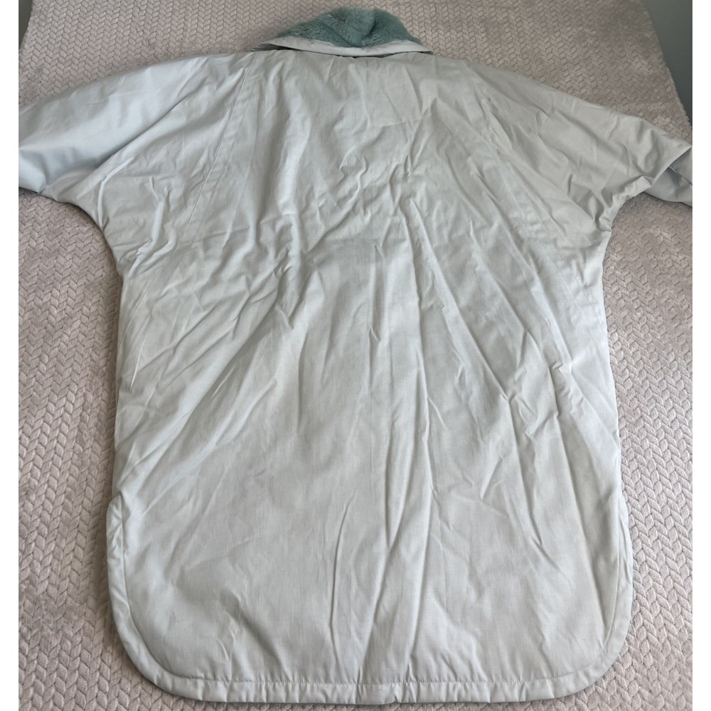 Finn Flare Jacket‎ Coat Size Large Mint Green Faux Fur Shirt Style L 14 - Picture 9 of 12